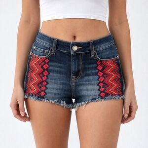 Express Embroidered Denim Women Shorts